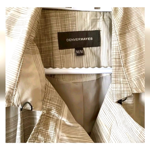 (M)🆕️Trench Coat/Jacket Cream Ptp 19"×L36" - Picture 5 of 9